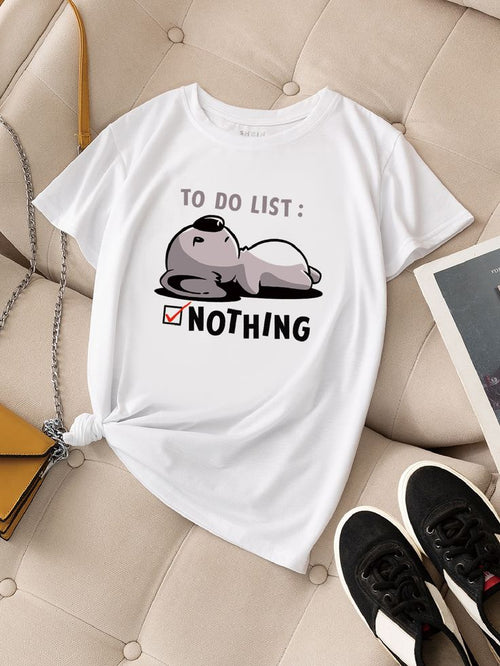 Rare Sublimé short sleeve shirt featuring a colorful cartoon and letter graphic design on soft fabric.
